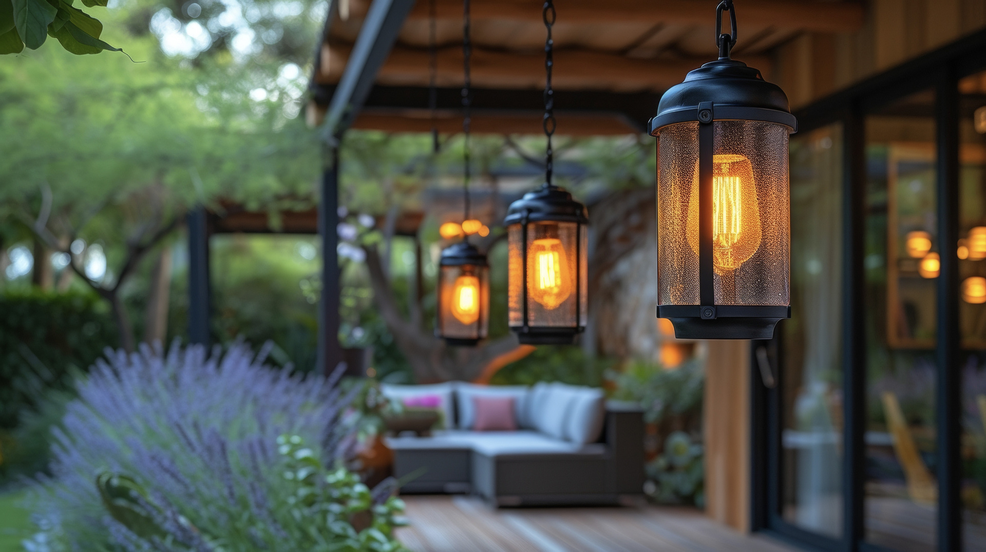 Outdoor Lighting Installation Sacramento hanging lights - Rios & Burke Electrical